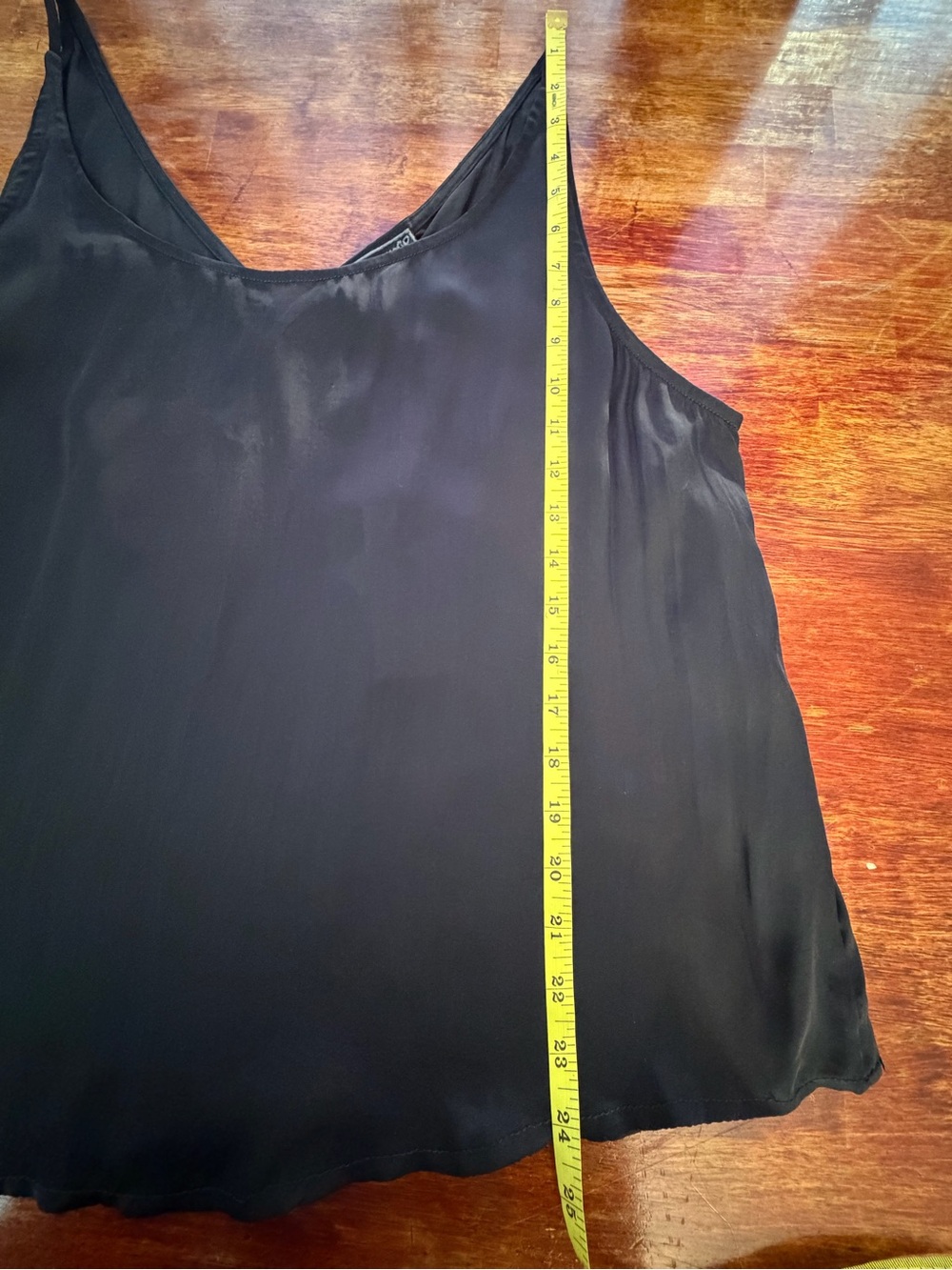 Johnny Was Black Satin V-Neck Camisole Size XL Minimalist Please see condition - Picture 4 of 14